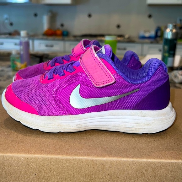 Nike Shoes Nike Revolution 3 Girls Purple Pink Sneaker Poshmark
